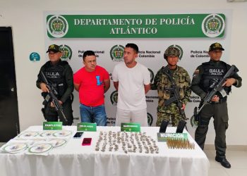 Capturados alias “Lenteja” y alias “Taja” por presunta extorsión en Sabanalarga