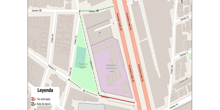 Cierres viales por recuperación de entorno en La Unión y trabajos de Triple A en Miramar