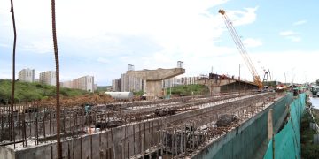 Avanzan obras en intercambiador vial en la Circunvalar con carrera 43, a la altura de Alameda del Río
