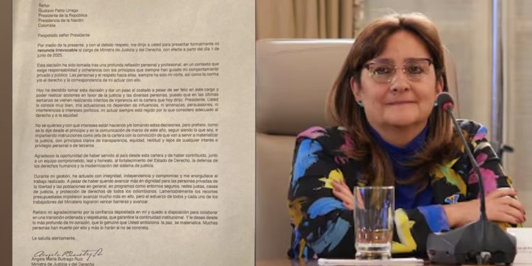 Ministra de Justicia denuncia injerencias externas en su renuncia irrevocable