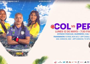 Colombia Femenina Sub-17 debuta hoy en el Hexagonal Final frente a Perú
