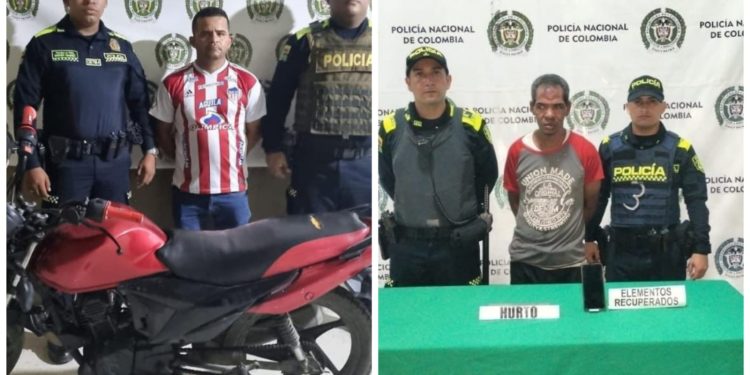 Policía captura a dos sujetos por falsedad marcaria y hurto agravado en Barranquilla y Soledad