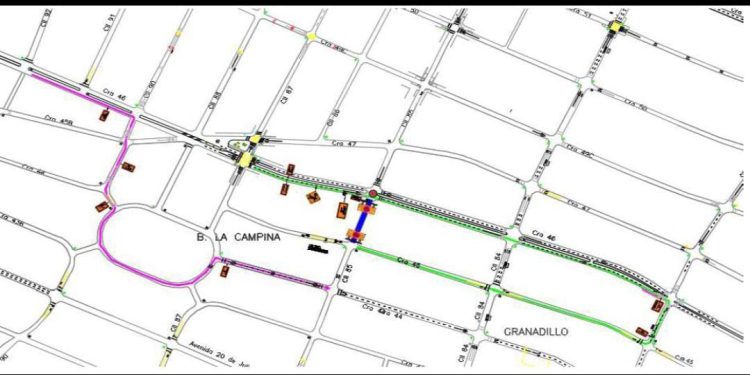 Cierre total en la calle 85 por obras de canalización este lunes 19 de mayo en Barranquilla