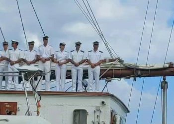 Princesa Leonor de Borbón llega a Santa Marta a bordo del buque escuela Juan Sebastián de Elcano