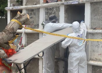 La Unidad de Búsqueda verificó 14 cuerpos durante la intervención al cementerio de Albornoz en Cartagena
