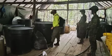 Ejército Nacional ubica en la región del Catatumbo un complejo del ELN para producir cocaína avaluado en más de 7000 millones de pesos