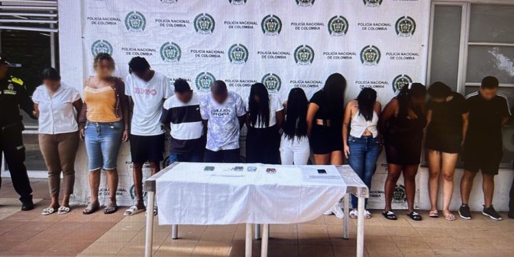 Desmantelan red de trata de personas que operaba en el norte de Cartagena: 12 capturados y 4 menores rescatadas