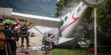 Avión ambulancia se accidenta en Cajicá: cinco heridos fueron trasladados al hospital