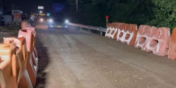 Habilitan un carril en la vía al mar en el sector El Sombrero Vueltiao