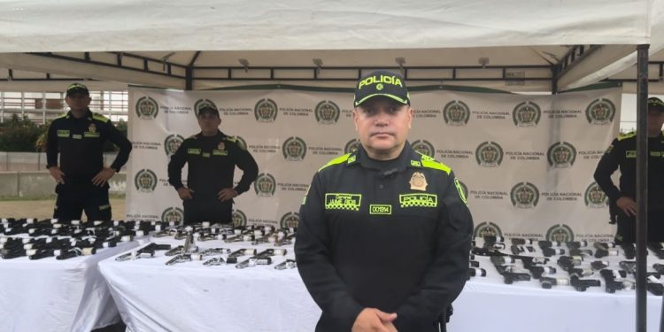 Policía detruyó 180 armas traumáticas que amenazaban la seguridad en Santa Marta