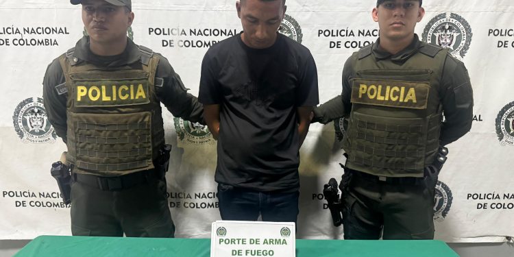 Capturado en flagrancia por el delito de fabricación, tráfico y porte de armas de fuego