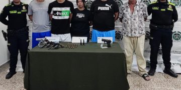 Golpe a la criminalidad en Soledad: cinco capturados y armamento incautado en operativos de la Policía