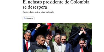 ‘The Economist’ lanza dura crítica a la gestión del presidente Gustavo Petro