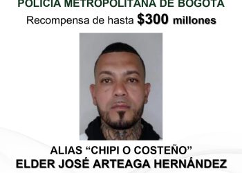 Ofrecen recompensa de $300 millones por alias ‘El Costeño’, vinculado al atentado contra Miguel Uribe