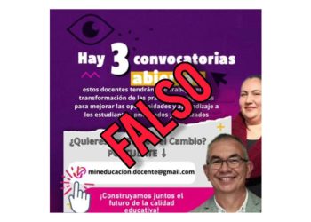 Ministerio de Educación alerta sobre convocatoria falsa para docentes