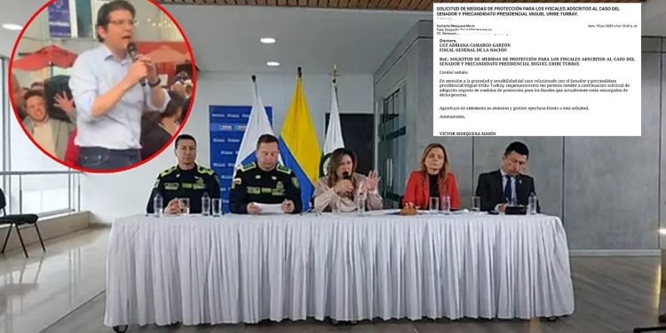 Asignan esquema de protección a fiscales que investigan atentado contra el senador Miguel Uribe
