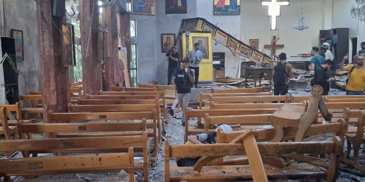 Ataque suicida en iglesia cristiana en Siria dejó 22 muertos y 63 más resultaron heridas