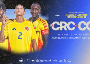 Selección Colombia Sub-17 enfrenta hoy a Costa Rica en amistoso internacional