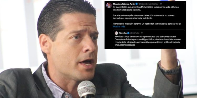 Senador Mauricio Gómez rechaza demanda contra Miguel Uribe: “Es profundamente indolente”