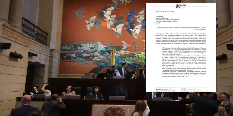 Centro Democrático se ausenta nuevamente de la plenaria sobre Reforma Pensional