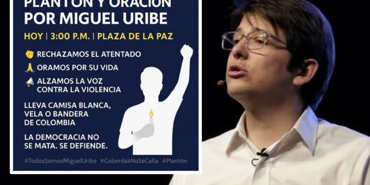 Plantón y oración por la salud de Miguel Uribe se realizará esta tarde en Barranquilla