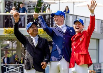 René López, segundo lugar en el Gran Premio de ecuestre en Francia