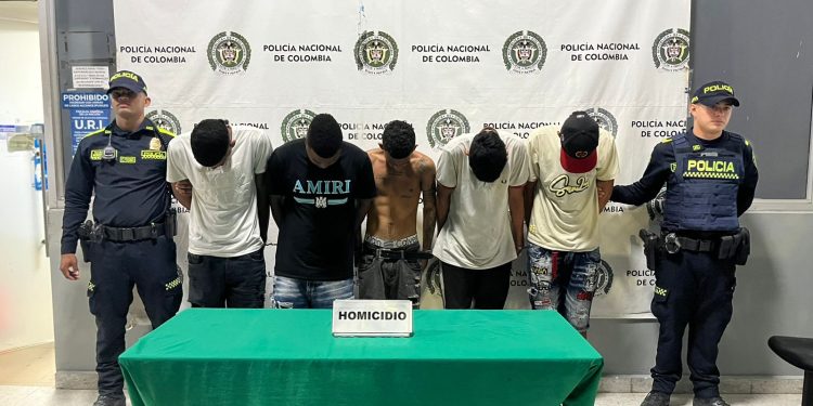 Capturados cinco sujeto por homicidio en el barrio Rebolo de Barranquilla