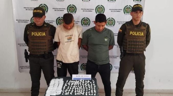 Capturan a 2 hombres en Magangué por tener más de 365 dosis de cocaína