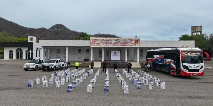 Ejército Nacional propina contundente golpe al contrabando en el Caribe colombiano