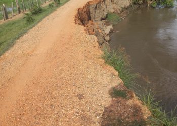 Comunidad de El Lobato, en el sur del Magdalena, enfrenta grave riesgo por deterioro vial y desbordamiento del río