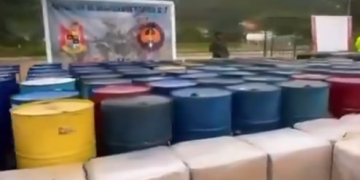 Decomisan más de 34 mil litros de insumos químicos para cocaína en el Catatumbo