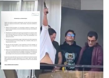 Mujer que disparó al aire desde un balcón en Bogotá ofrece disculpas