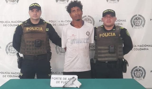 Capturado en Barranquilla por porte de arma de fuego artesanal