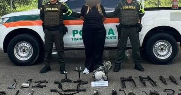 Mujer capturada en Córdoba por presunto transporte de autopartes robadas