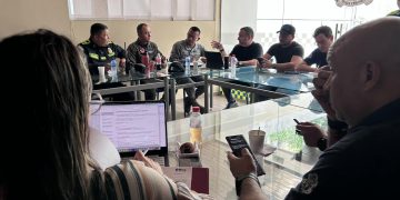 Distrito y fuerza pública instalan dispositivo de seguridad para el Foro de la OCDE