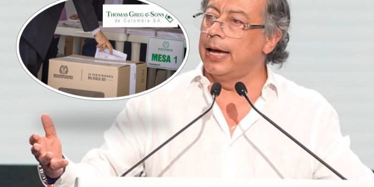 Petro rechaza a Thomas Greg & Sons para elecciones de 2026, pese a que ha ganado comicios bajo su logística