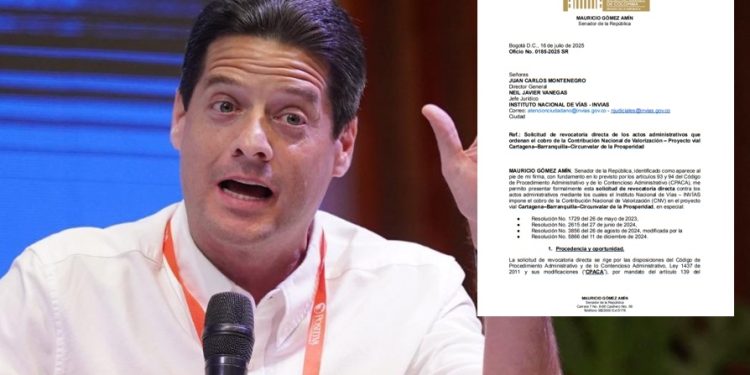 Mauricio Gómez pide revocar cobro de valorización con respaldo mayoritario de la Bancada del Atlántico