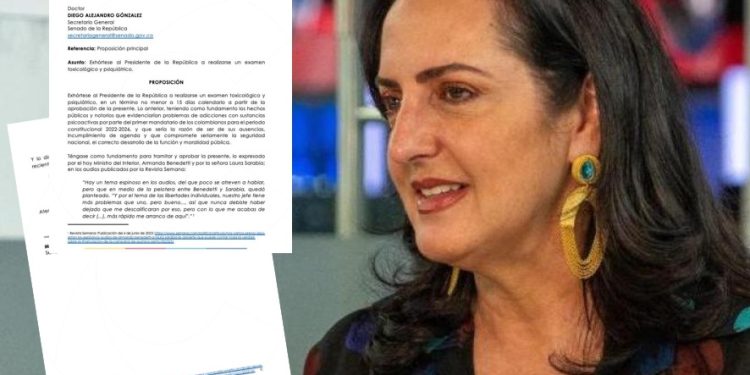 María Fernanda Cabal insiste en que Petro se someta a exámenes toxicológicos y psiquiátricos