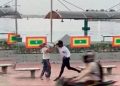 Funcionario de Distriseguridad agrede a habitante de calle en el Centro Histórico de Cartagena