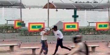 Funcionario de Distriseguridad agrede a habitante de calle en el Centro Histórico de Cartagena