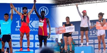 Atardecer de campeones en la primera Allianz 15K Barranquilla: Téllez y Arias se coronan en una fiesta de inclusión y ciudad