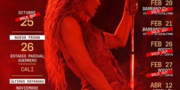 Shakira anuncia segunda fecha en el estadio Pascual Guerrero de Cali