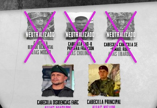 Abatido alias ‘Libardo’, cabecilla de disidencias en Cauca y reclutador de menores indígenas