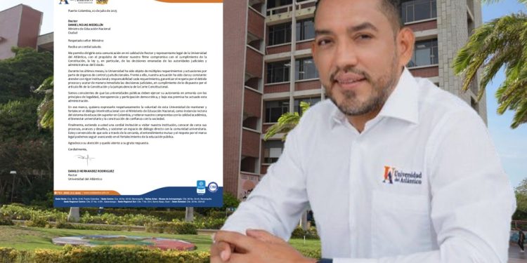 Rector de la Universidad del Atlántico reafirma compromiso con el Ministerio de Educación