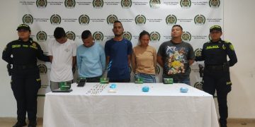 Golpe al microtráfico en Ponedera: Cinco capturados y estupefacientes incautados