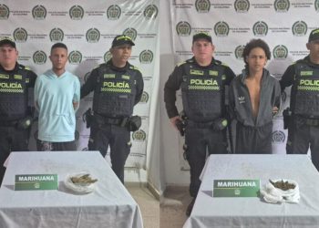 Capturan a dos hombres con marihuana en Luruaco durante operativos antidrogas