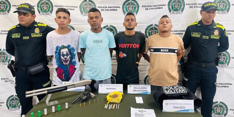 Golpe a ‘Los Costeños’: Cuatro presuntos integrantes capturados en Rebolo