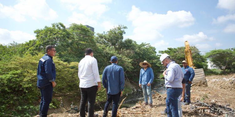 La C.R.A. inició trabajos para la recuperación de la capacidad hidráulica y ambiental del arroyo León