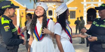 BOLÍVAR | Policía Nacional, alma y escudo del desfile patrio en Mompox