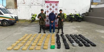 86 kilogramos de marihuana transportados en cajas de cartón fueron incautados por el Ejército Nacional en el Quindío